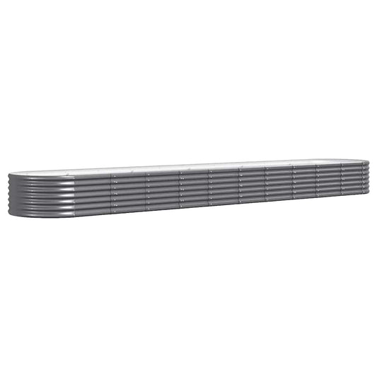 Jardinera Arriate Acero Galvanizado Antracita 440x80x36 Cm_0