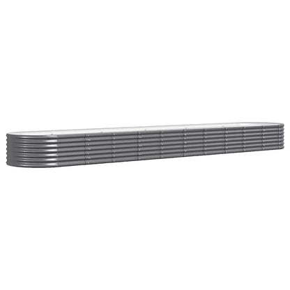Jardinera Arriate Acero Galvanizado Antracita 440x80x36 Cm_0