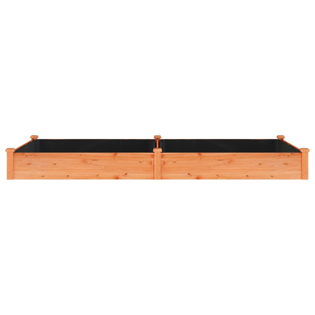 Jardinera Arriate Con Forro Madera Abeto Marrón 240x120x25 Cm_3