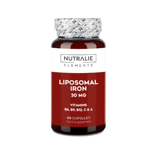 Ferro Lipossomal 30mg + Fadiga B6 + B12, Nutralie, 60 Cápsulas