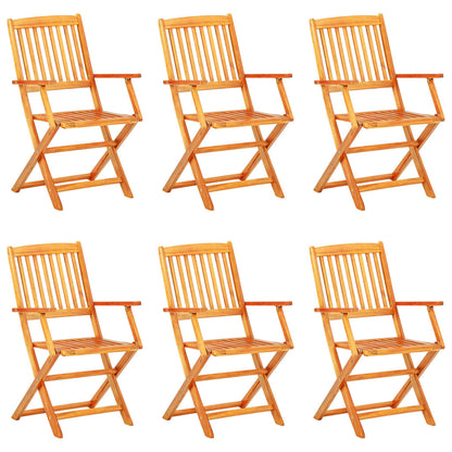Vidaxl Set Comedor De Jardín Plegable 7 Piezas Madera Maciza De Acacia_1