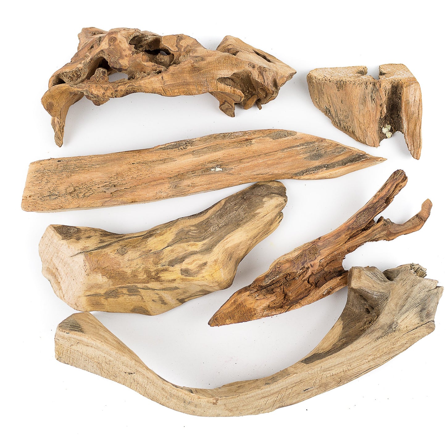 Trozos De Madera Natural Pulida (500 Grs)_0