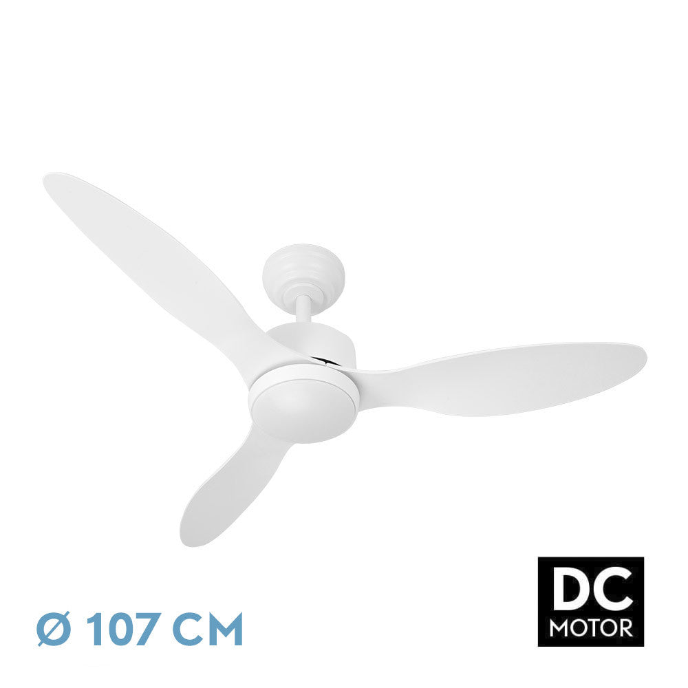 Ventilador Dc Serpa 24w Blanco 3aspas 6vel 107d 2424 Lm 3000-4000-6500k Remoto+regulador Intensidad+temporizador+memoria_0