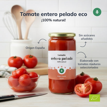 Tomate Pelado Inteiro ECO Planeta Huerto 660 g
