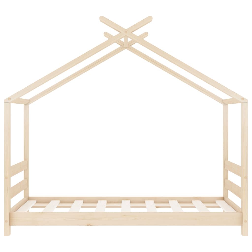 Vidaxl Estructura De Cama Infantil De Madera Maciza De Pino 70x140 Cm_3