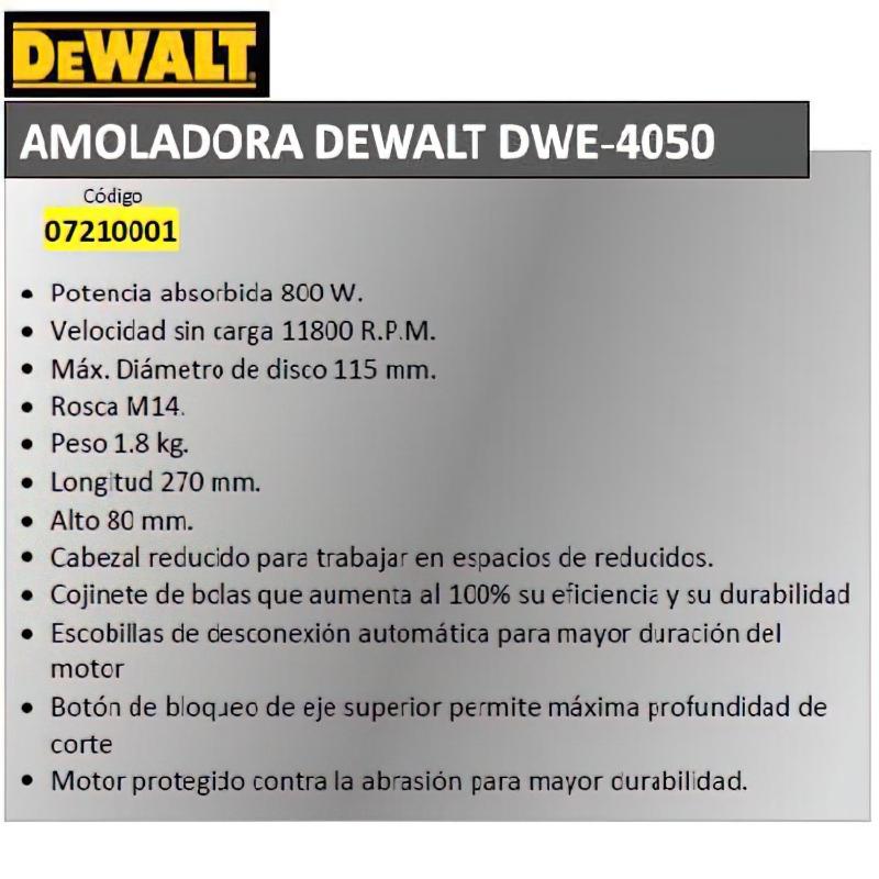 Mini-amoladora Dw 115mm 800w Dwe4056_1