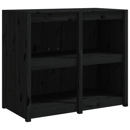 Mueble De Cocina Exterior Madera Maciza Pino Negro 106x55x92 Cm_1