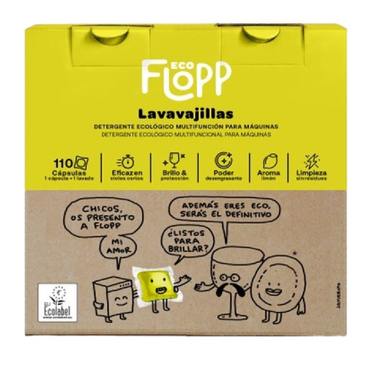 FLOPP ECOPACK Gel Máquina de Lavar Louça 110 cápsulas