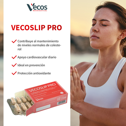 Vecoslip Pro 60 Cápsulas | Control Absoluto De Colesterol | Arroz Rojo, Fitoesteroles Y Coq10_3