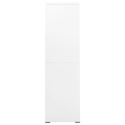 Armario Archivador De Acero Blanco 90x46x164 Cm_2