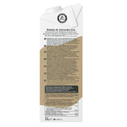 Pack de 6 Bebidas Ecológicas de Amêndoa Planeta Huerto 1L