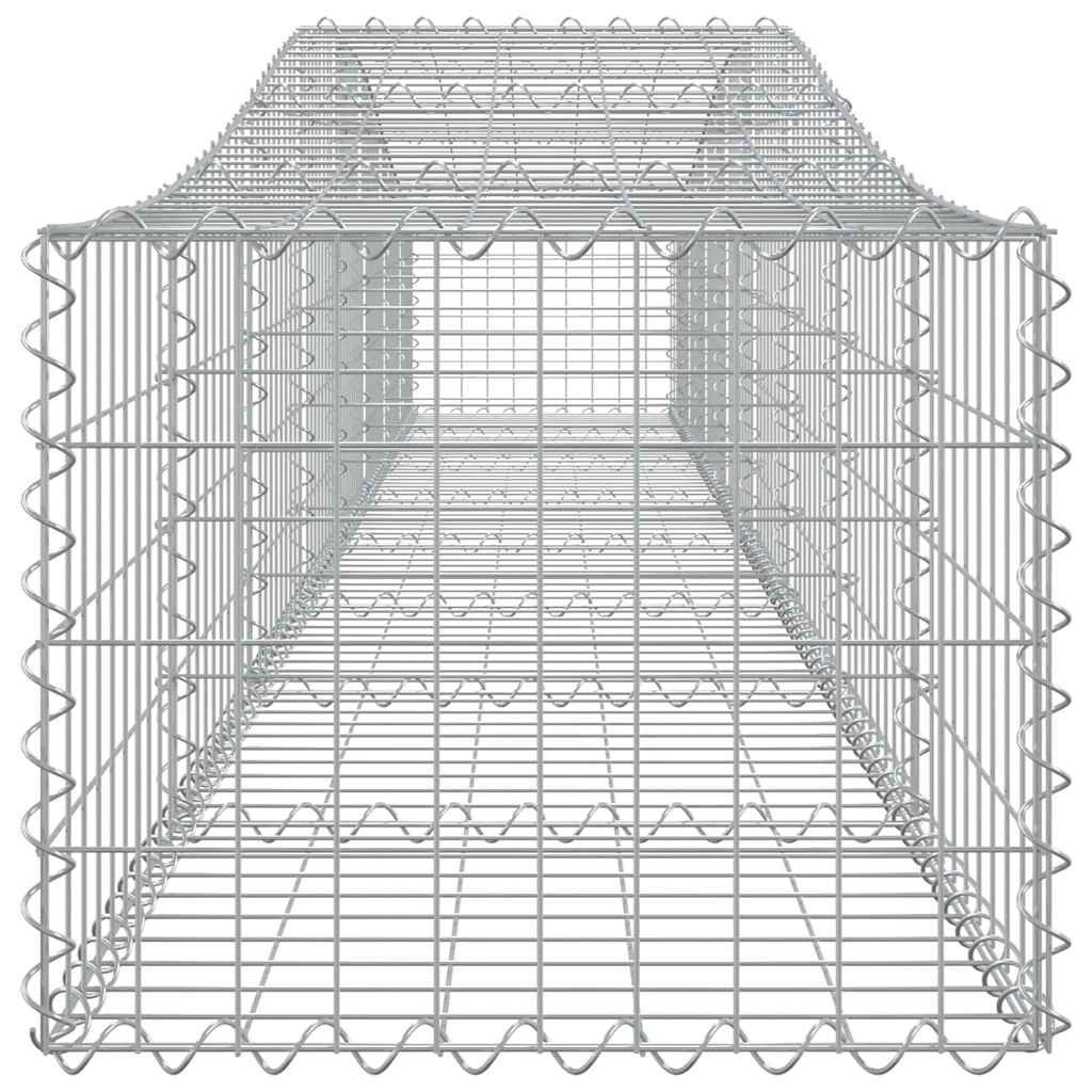 Cestas De Gaviones 4 Uds Forma De Arco Hierro 400x50x40/60 Cm_4