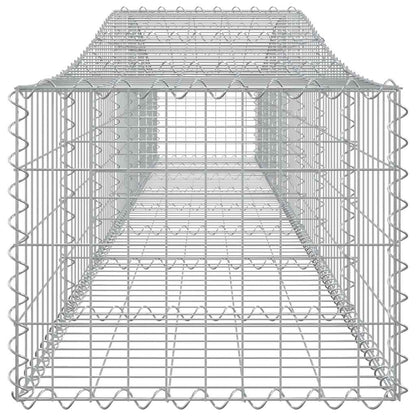 Cestas De Gaviones 4 Uds Forma De Arco Hierro 400x50x40/60 Cm_4