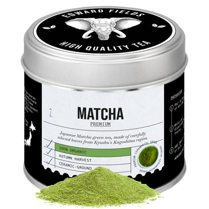 Matcha japonês cerimonial orgânico premium Edward Fields 100g