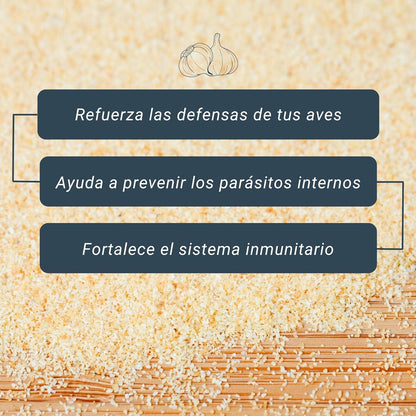 Ajo En Polvo Para La Desparasitación Interna De Los Animales - Previene Los Parásitos Internos - Bote De 600 G_1