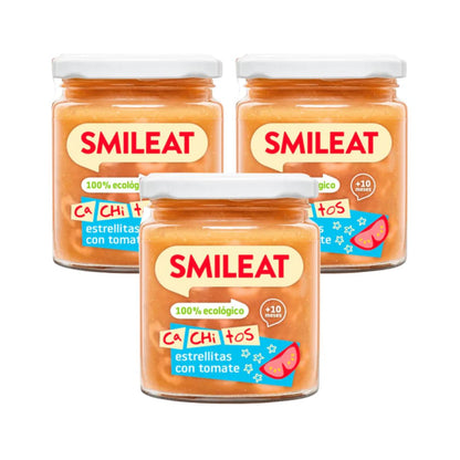 Embalagem de 3 frascos para massa com tomate ecológico CA CHI TOS Smileat, 230g
