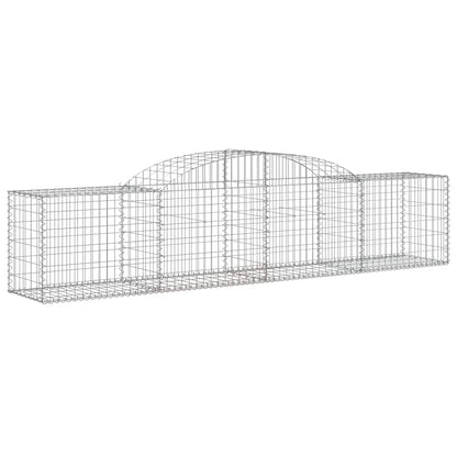 Cestas De Gaviones 11 Uds Forma De Arco Hierro 300x50x60/80 Cm_2