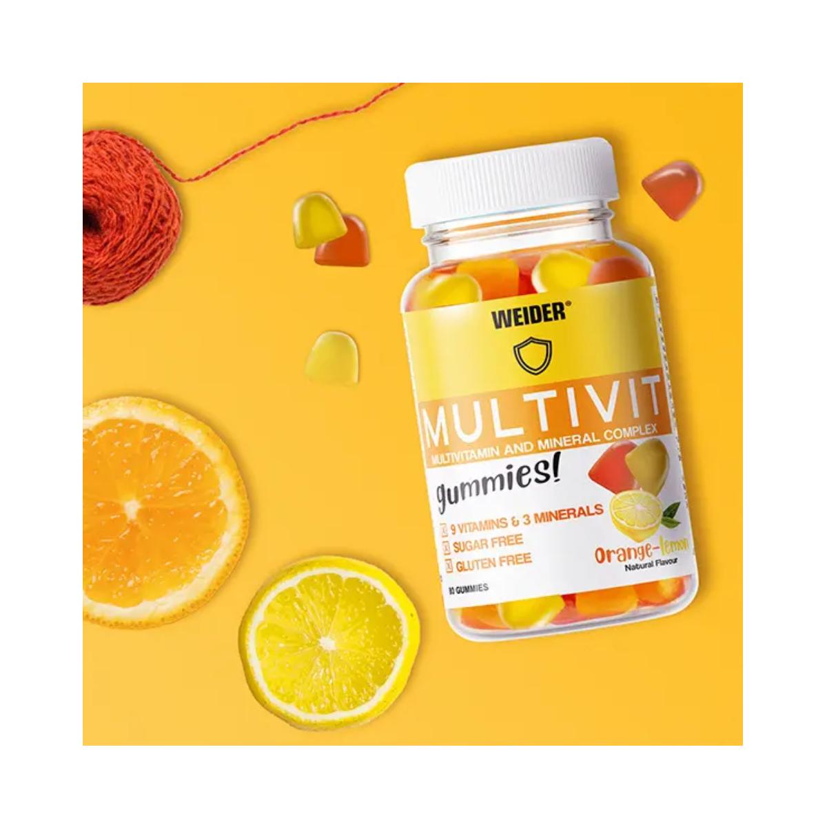 Multivit - Laranja Limão, 80 gomas. Weider