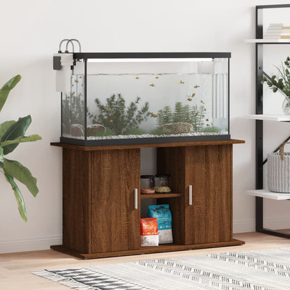 Vidaxl Soporte De Acuario Madera Ingeniería Marrón Roble 101x41x58 Cm_1