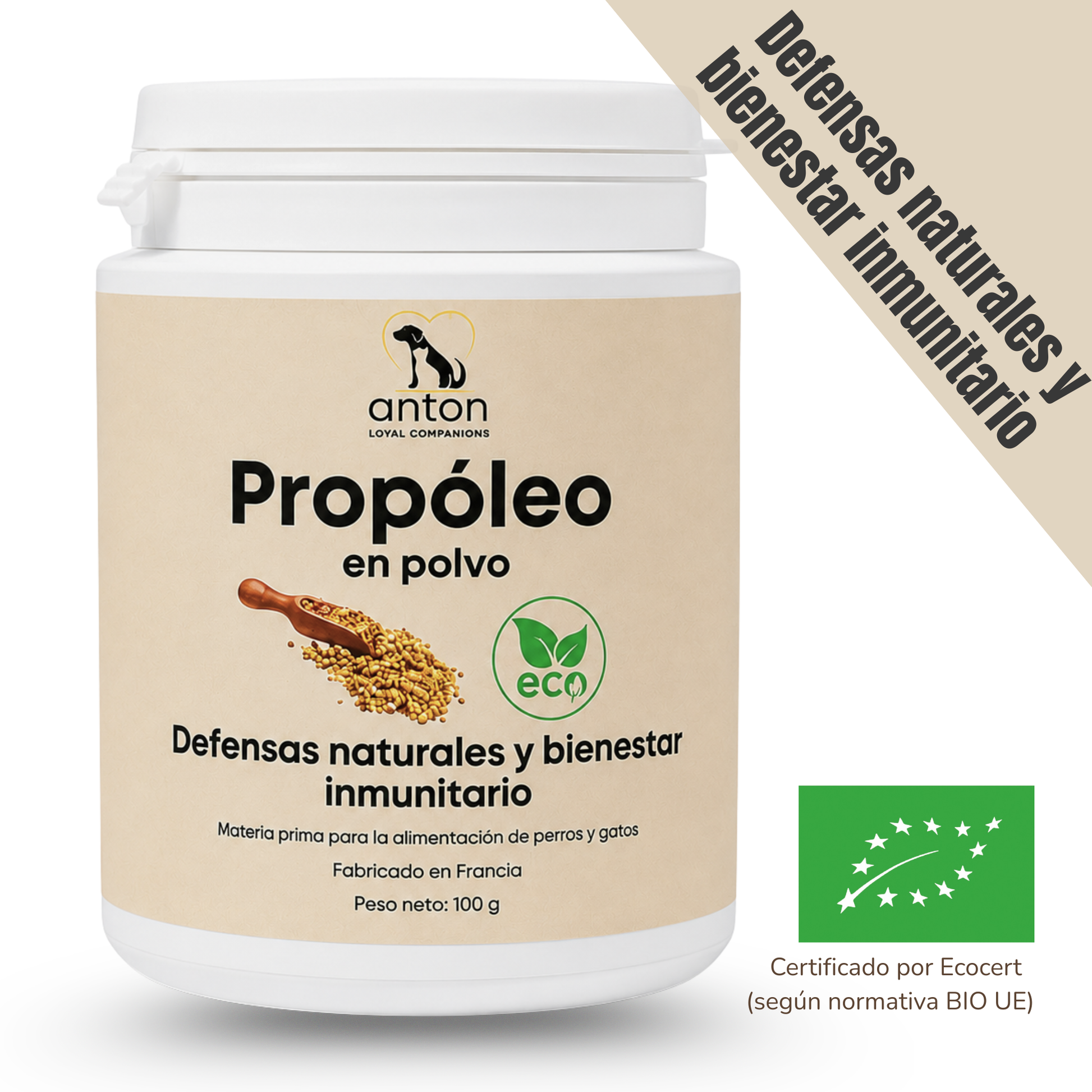 Suplemento natural para las defensas de perros y gatos – Propóleo ECO 100 g_0