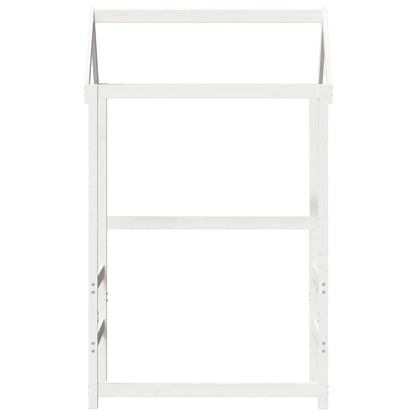 Techo De Cama Infantil Madera Maciza Blanco 118x70x176,5 Cm_3