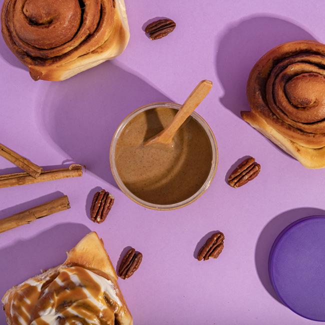 Rolo de Canela com Creme de Nozes Pecã, Nozes e Amêndoas Nut&amp;Me 250 gr_