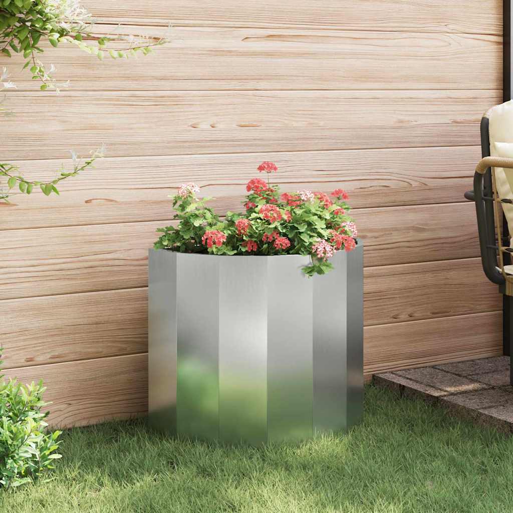 Jardinera Plateado 60 X 30 X 50 Cm Acero Galvanizado_3