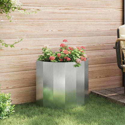 Jardinera Plateado 60 X 30 X 50 Cm Acero Galvanizado_3