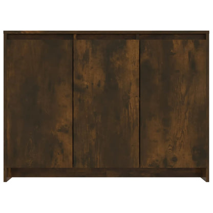 Aparador De Madera De Ingeniería Roble Ahumado 102x33x75 Cm / Vetonek_4