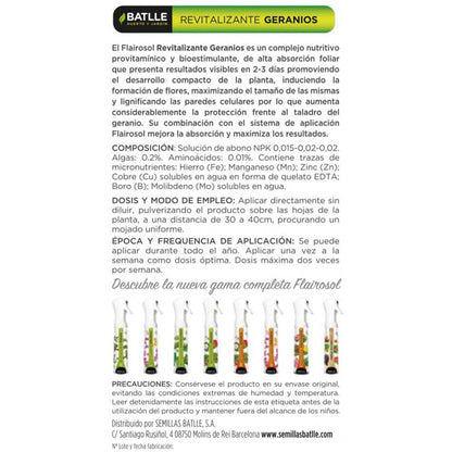 Flairosol Batlle Gerânio Revitalizante 300 ml - Fertilizante foliar