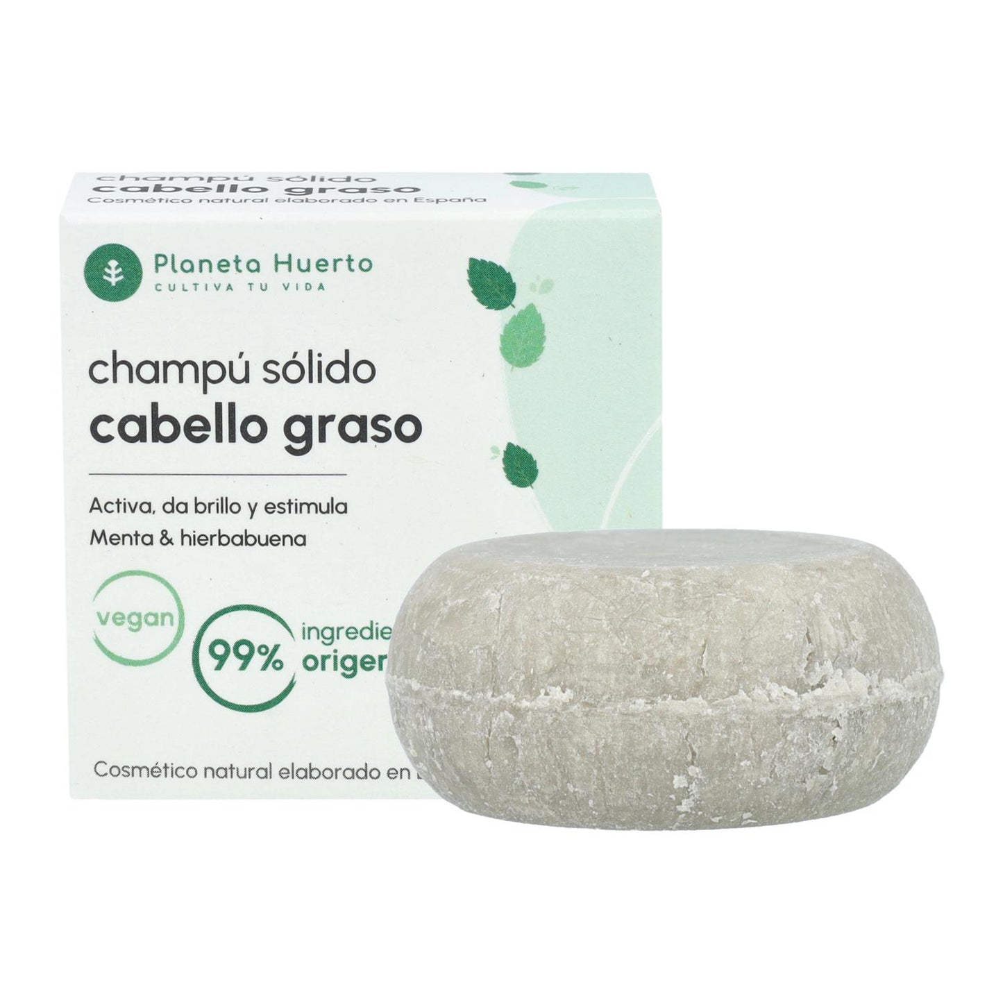 Planeta Huerto Champô Sólido Anti-Oleosidade Menta 85 gr