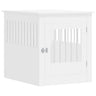 Caixa de transporte para cães Estilo mobiliário branco 64,5x80x71 Cm Material de madeira