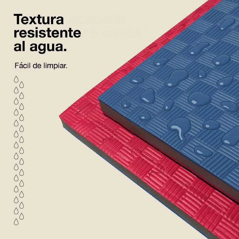 Jowy Tatami Puzzle 2,5cm 100x100cm – Alta Densidad Azul/rojo_4