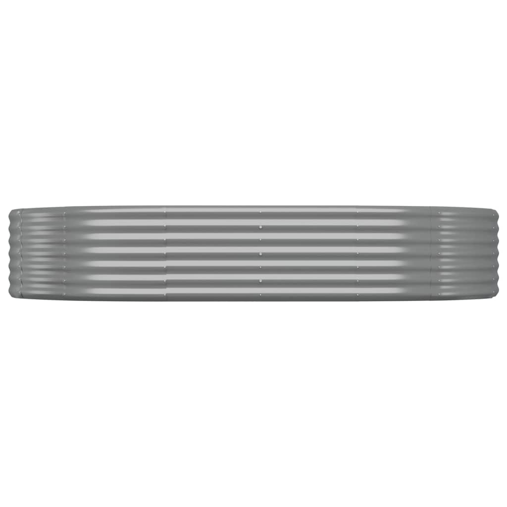 Jardinera Arriate Acero Galvanizado Gris 214x140x36 Cm_2