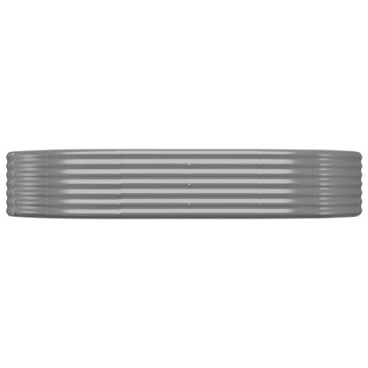 Jardinera Arriate Acero Galvanizado Gris 214x140x36 Cm_2