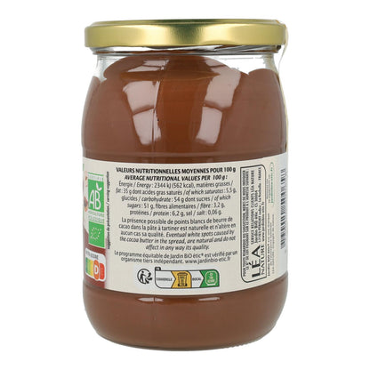 Creme de Cacau com Avelãs Sem Óleo de Palma Jardin Bio 350 g