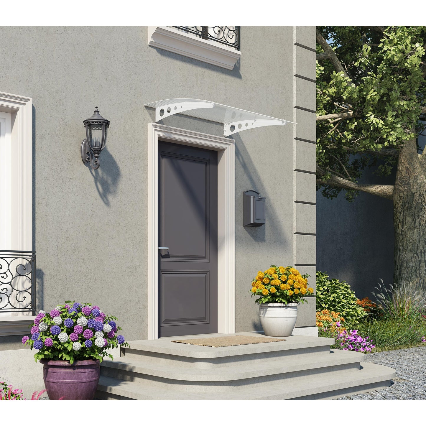 Marquise de porta Lyra 135x90 cm 