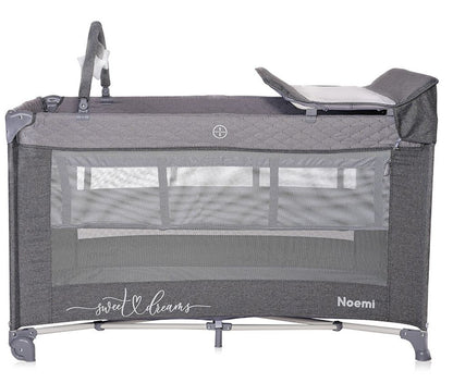 Cuna De Viaje Noemi Plus (2 Niveles) Cool Grey_0