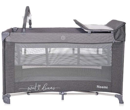 Cuna De Viaje Noemi Plus (2 Niveles) Cool Grey_0