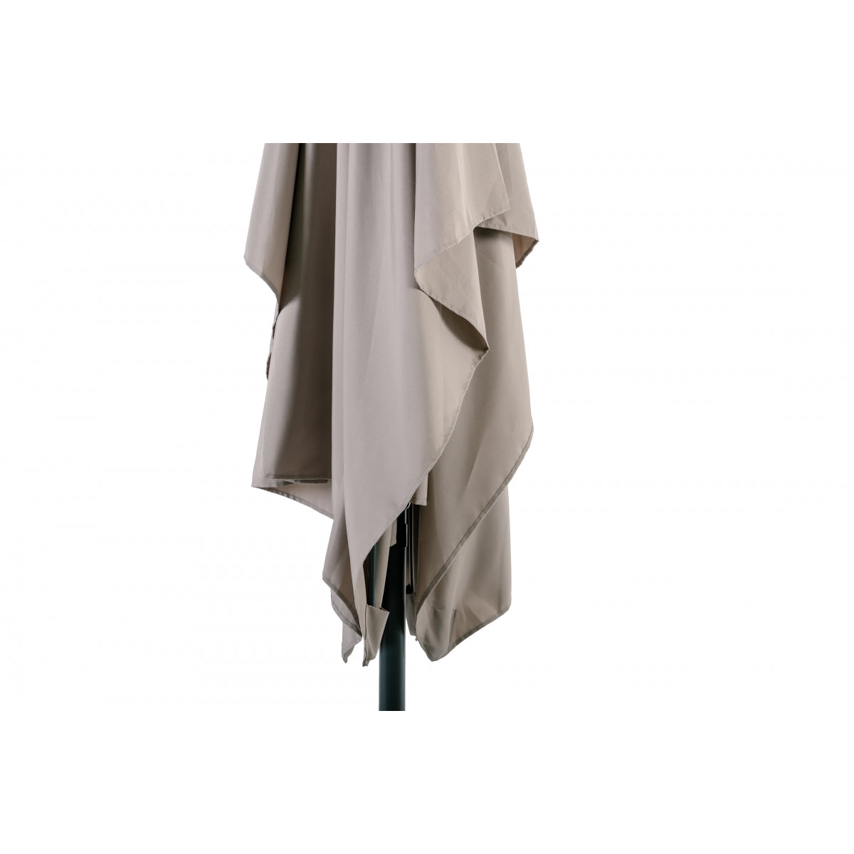 Sombrilla Rectangular Beige 2x3m De Aluminio Y Poliéster Con Manivela - Sombrilla Recto - Mobiliario De Jardín_4