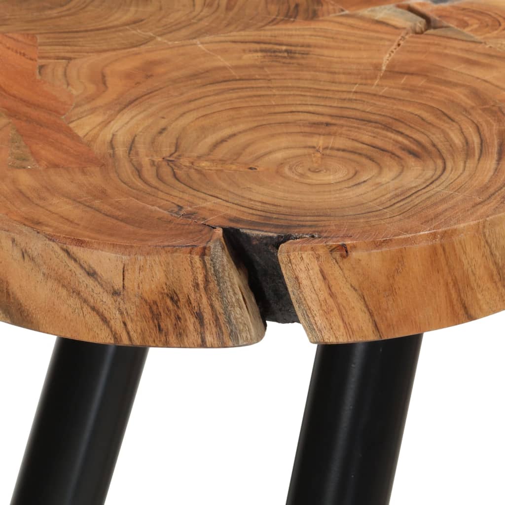 Mesa Alta De Troncos Madera Maciza De Acacia 90x54x105 Cm_2