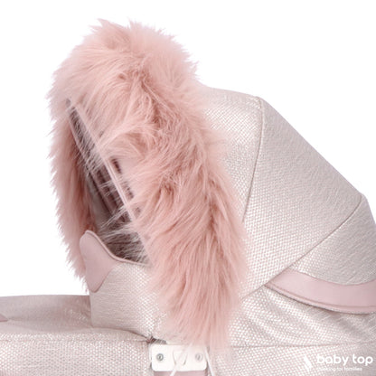 Pelo Decorativo Para Carro De Muñecas Rosa_3