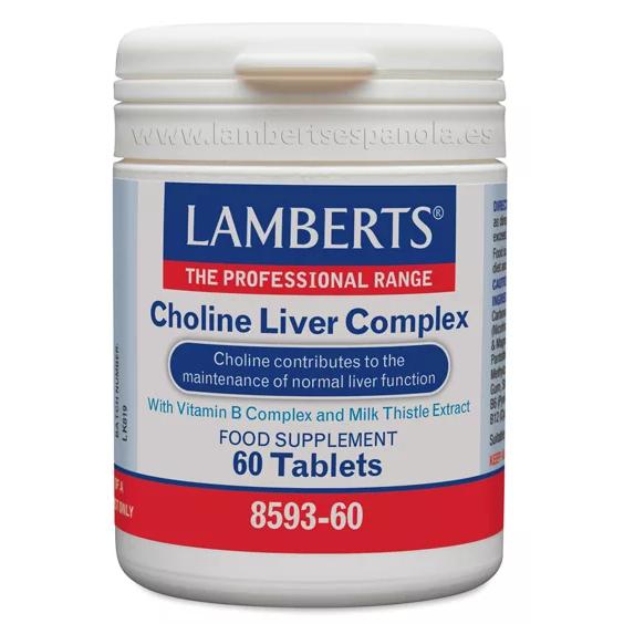 Complexo de colina para fígado 60 comprimidos Lamberts