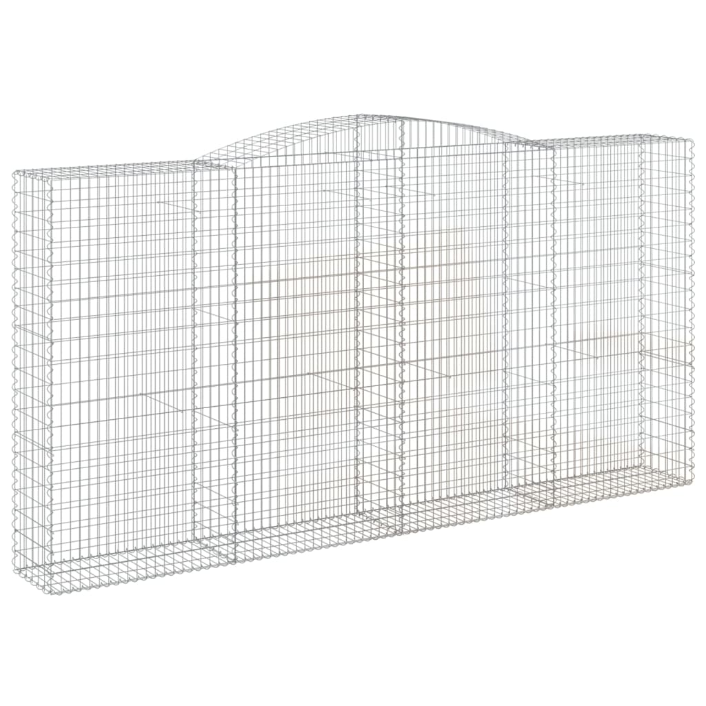 Cestas De Gaviones 9 Uds Forma De Arco Hierro 400x50x200/220 Cm_2