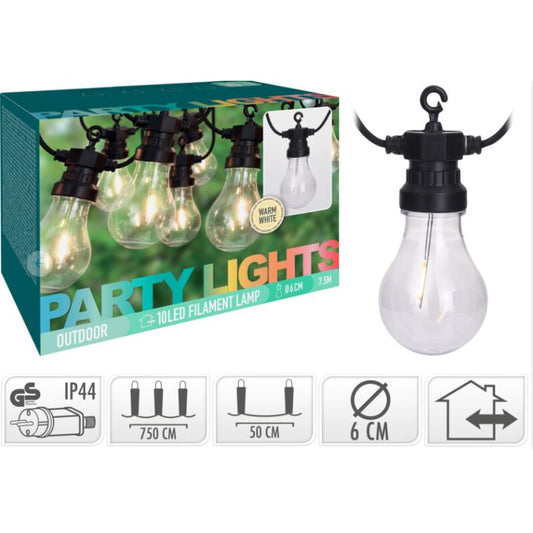Grinalda 10 Lâmpadas de 10Leds,