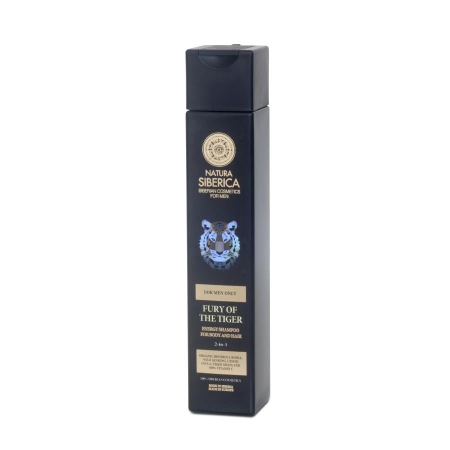 La furia del tigre Champú Energizante 2 en 1 Natura Sibérica, 250 ml