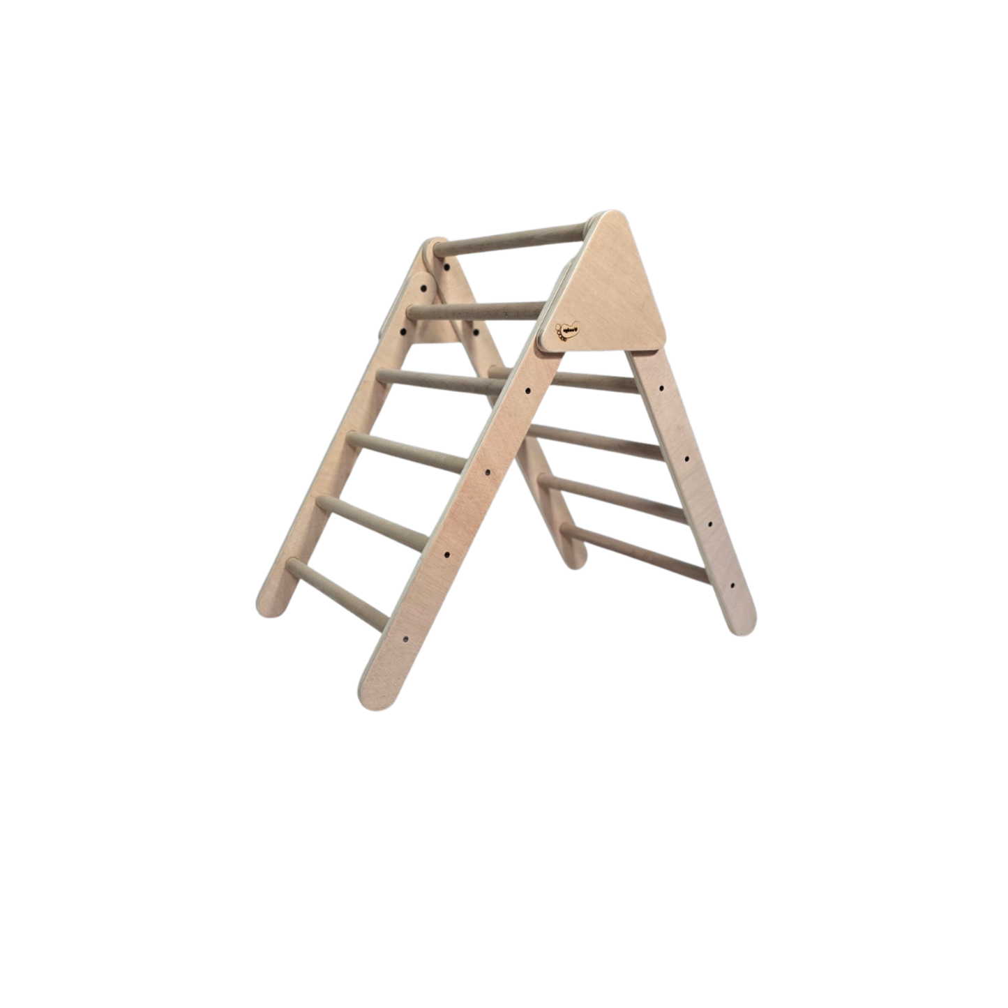Triángulo Pikler + Rampa de escalada.Talla grande. Acabado natural_2