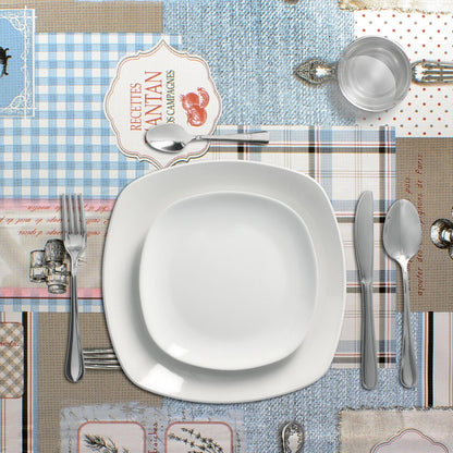 Mantel Hule Rectangular Menu Restaurante Impermeable Antimanchas Pvc 140x250 Cm.  Recortable Uso Interior Y Exterior_1