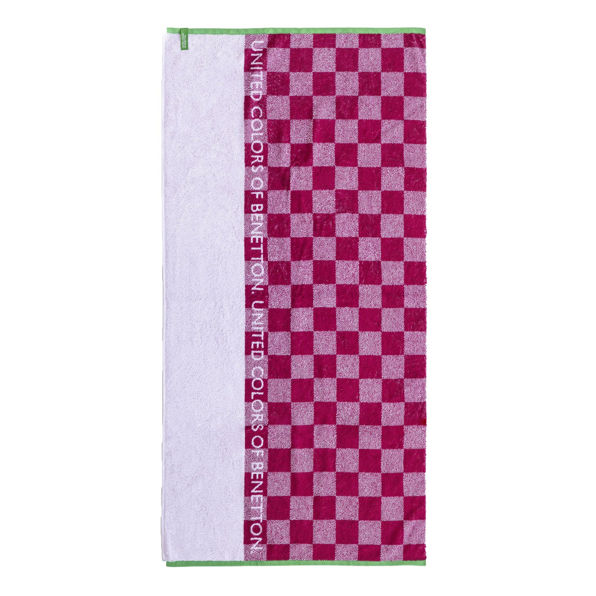 Toalla De Playa Infantil 70x140cm 450gsm 100% Cotton Pink Squares Kids_0