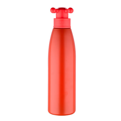 Botella De Agua De Pared Única De 750ml En Acero Inoxidable Color Rojo Tapa De Grifo._0